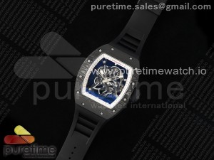 RM055 NTPT ZF 1:1 Best Edition White Bezel Black Crown on Rubber Strap RMUL2 Super Clone