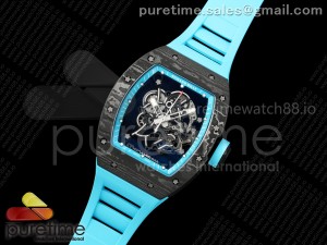 RM055 NTPT APSF 1:1 Best Edition Blue Bezel Blue Crown on Rubber Strap RMUL2 Super Clone