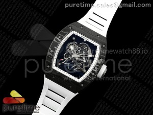 RM055 NTPT APSF 1:1 Best Edition White Bezel White Crown on Rubber Strap RMUL2 Super Clone