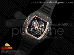 RM055 NTPT APSF 1:1 Best Edition RG Bezel Black Crown on Rubber Strap RMUL2 Super Clone