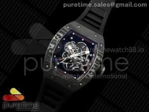 RM055 NTPT APSF 1:1 Best Edition Black Bezel Black Crown on Rubber Strap RMUL2 Super Clone