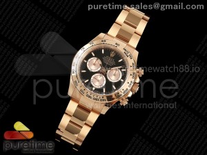 Daytona 126505 Clean 1:1 Best Edition Black/RG Stick Dial on RG Bracelet SH4131