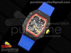 Custom Made RM67-02 Black NTPT Germany Dial on Blue Nylon strap CRMA7 Clone