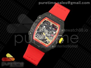Custom Made RM67-02 Black NTPT Germany Dial on Red Nylon strap CRMA7 Clone