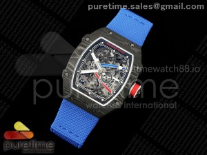 Custom Made RM67-02 Black NTPT France Dial on Blue Nylon strap CRMA7 Clone