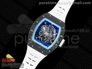 RM055 NTPT ZF 1:1 Best Edition Blue Bezel White Crown on Shark Rubber Strap RMUL2 Super Clone