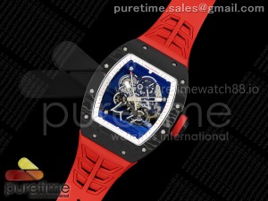 RM055 NTPT ZF 1:1 Best Edition White Bezel Red Crown on Shark Rubber Strap RMUL2 Super Clone