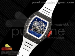 RM055 NTPT MLF 1:1 Best Edition White Bezel Red Crown on Rubber Strap RMUL2 Super Clone