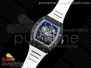 RM055 Black Ceramic MLF 1:1 Best Edition Gray Bezel Black Crown on Rubber Strap RMUL2 Super Clone