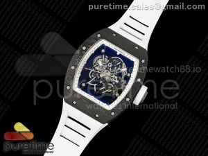 RM055 NTPT/Ti MLF 1:1 Best Edition White Bezel White Crown on Rubber Strap RMUL2 Super Clone