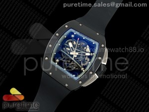 Custom Made RM061 Black Ceramic Gray Skeleton Dial with Non-Regulator Titanium RMUL2 Super Clone