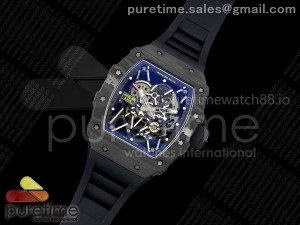 RM035-02 NTPT ZF 1:1 Best Edition Skeleton Dial on Black Rubber Strap RMAL1 Super Clone V7