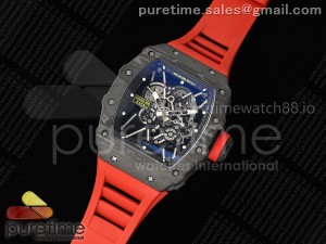 RM35-01 NTPT ZF 1:1 Best Edition Skeleton Dial on Red Rubber Strap RMUL3 Super Clone
