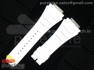 ZF 1:1 White Rubber Strap for ZF Richard Mille or Authentic Watch (Exactly the same as gen)