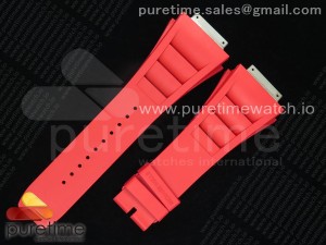 ZF 1:1 Red Rubber Strap for ZF Richard Mille or Authentic Watch (Exactly the same as gen)