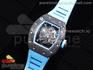 RM055 NTPT KVF Best Edition Skeleton Dial Blue on Blue Rubber Strap MIYOTA8215 V3