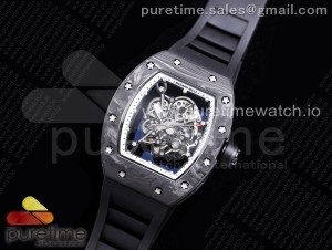 RM055 NTPT KVF Best Edition Skeleton Dial Black Crown on Black Rubber Strap MIYOTA8215 V3