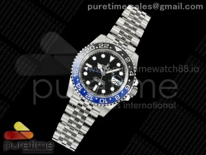 GMT-Master II 126710 BLNR Black/Blue Ceramic 904L Steel PLAY 1:1 Best Edition on Jubilee Strap VR3285