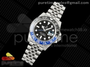 GMT-Master II 126710 BLNR Black/Blue Ceramic 904L Steel EWE 1:1 Best Edition on Jubilee Strap EWE3285 V5