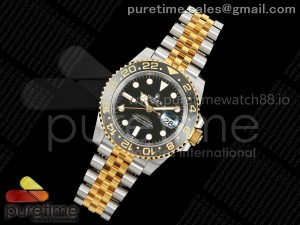 GMT-Master II 126713 GRNR Black/Gray Ceramic 904L Steel EWE 1:1 Best Edition on Jubilee Strap EWE3285 V5