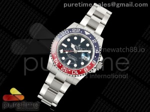 GMT-Master II 126719 BLRO Red/Blue Ceramic 904L Steel EWE 1:1 Best Edition Blue Dial on Oyster Strap EWE3285 V5