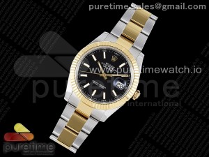 DateJust 41 126333 904L SS/YG VSF 1:1 Best Edition Black Dial on Oyster Bracelet VS3235