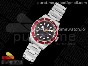 Heritage Black Bay Red Bezel ZF 1:1 Best Edition on SS Bracelet A2824 V5