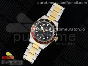 Black Bay GMT S&G Black/Brown Bezel ZF 1:1 Best Edition on SS/YG Bracelet A2836