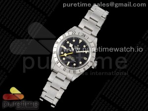 Black Bay GMT SS Bezel ZF 1:1 Best Edition Black Dial on SS Bracelet A2836