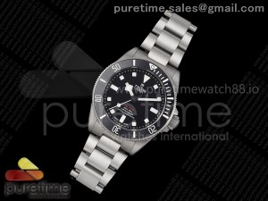 Pelagos 39mm Titanium ZF 1:1 Best Edition Black Dial on Titanium Bracelet A2824