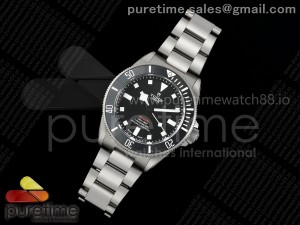 Pelagos 39mm Titanium ZF 1:1 Best Edition Black Dial on Titanium Bracelet A2824 V2