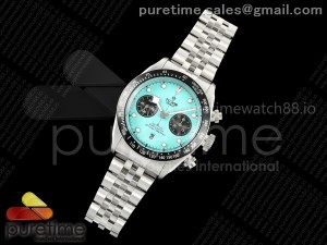 Black Bay Chrono SS BLSF 1:1 Best Edition Blue Dial on Jubilee Strap A7750