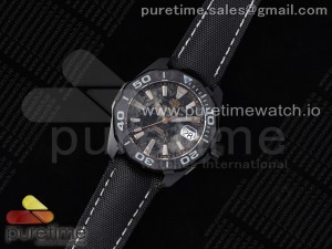 Aquaracer Calibre 5 PVD 41mm TARF 1:1 Best Edition Carbon/RG Dial on Black Nylon Strap SW200