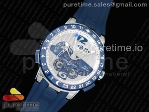 Executive El Toro SS TWA 1:1 Best Edition White Dial on Blue Rubber Strap Asian UN-32