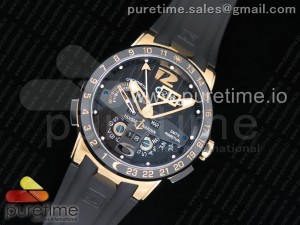 Executive El Toro YG TWA 1:1 Best Edition Black Dial on Black Rubber Strap Asian UN-32