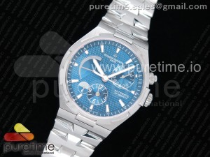 Overseas Dual Time Power Reserve TWA Best Edition Blue Dial on SS Bracelet A1222