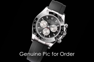 Daytona 126519 VSF 1:1 Best Edition Black/Silver Lume Dial on Oysterflex Strap VS4131 V2 (Weighted)