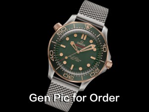 Seamaster 300M Diver Titanium/Bronze VSF 1:1 Best Edition Green Dial on Titanium Mesh Bracelet A8806