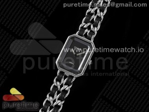 Premiere Ladies SS BVF 1:1 Best Edition Black Dial on SS Bracelet Ronda Quartz