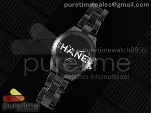 J13 38mm HTF 1:1 Best Edition Black Korea Ceramic Black CHANEL Dial on Bracelet A12.2