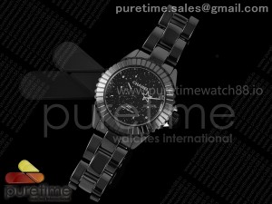 J13 38mm HTF 1:1 Best Edition Black Korea Ceramic Black Stars Dial on Bracelet A12.2