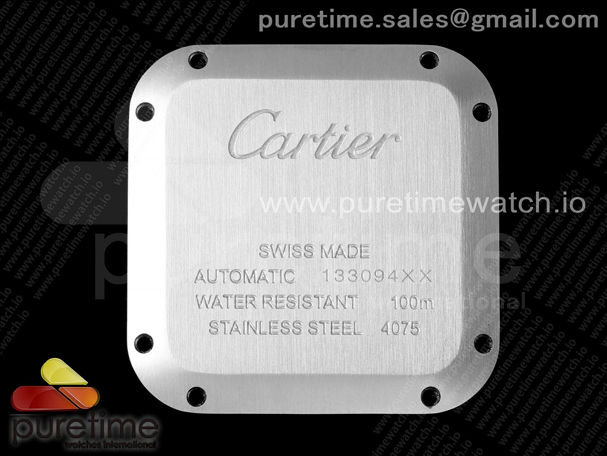 Santos de Cartier 35mm V6F 1 1 Best Edition White Dial on SS Bracelet MIYOTA 9015