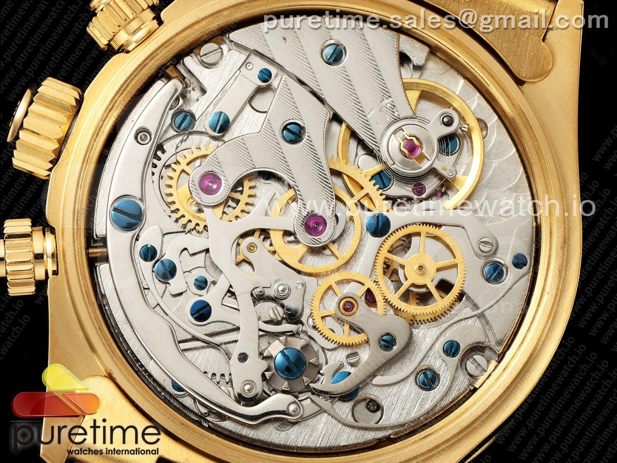 Asian lemania copy hand winding chronograph movement hot sale