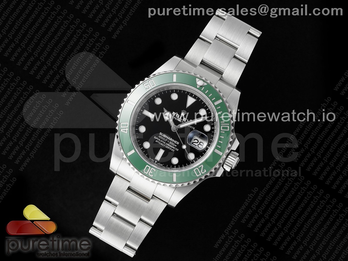 Submariner 41mm 126610 LV Green Ceramic ARF 1 1 Best Edition 904L SS Case and Bracelet SH3235