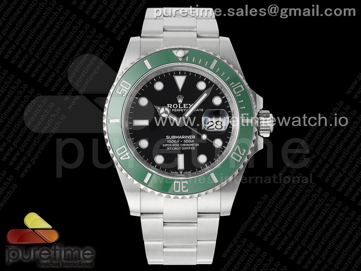 Submariner 41mm 126610 LV Green Ceramic ARF 1 1 Best Edition 904L SS Case and Bracelet SH3235