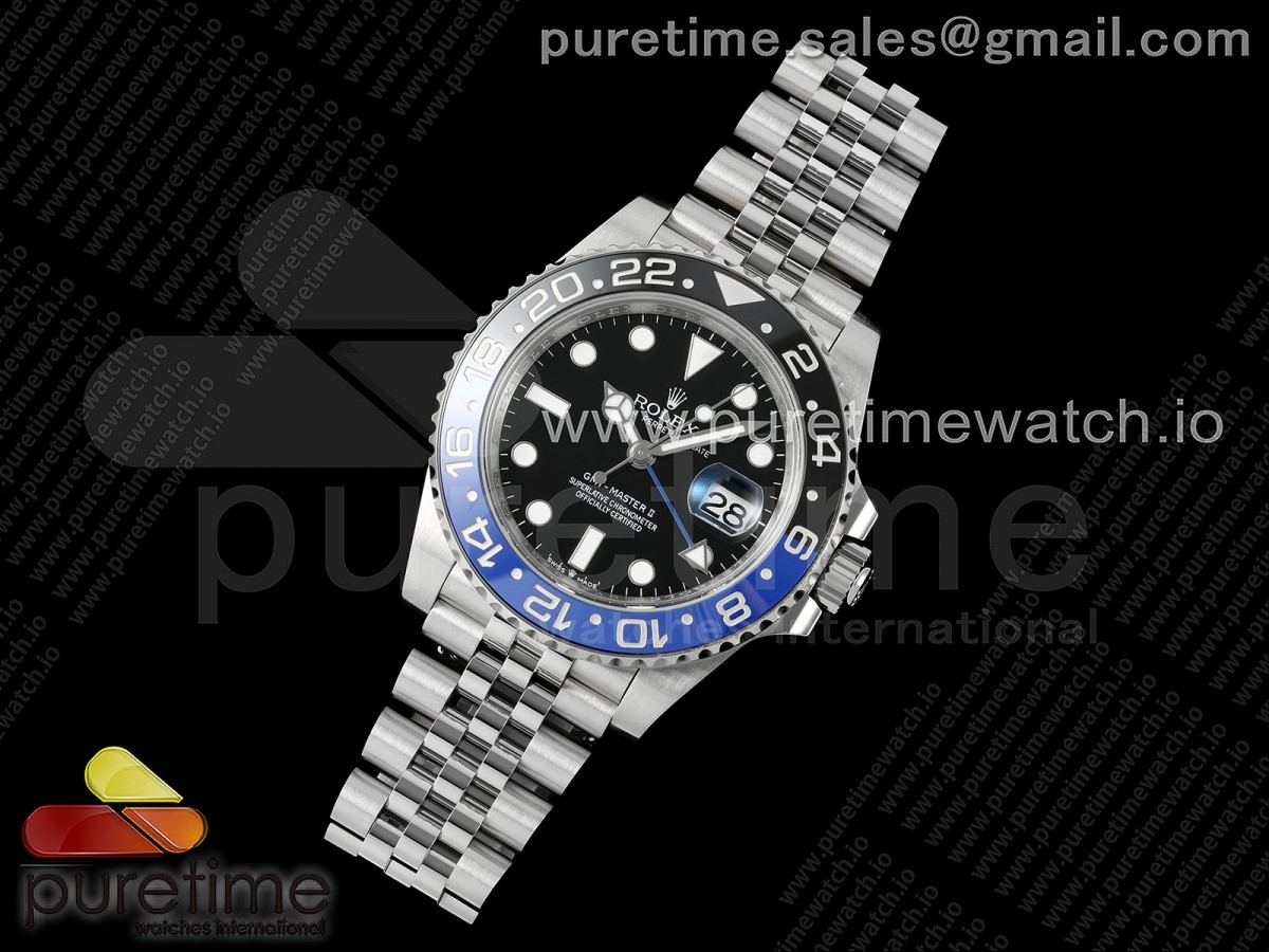 GMT Master II 126710 BLNR 904L THBF 1 1 Best Edition on Jubilee Bracelet SH3285 CHS Rolxx Watch Brands