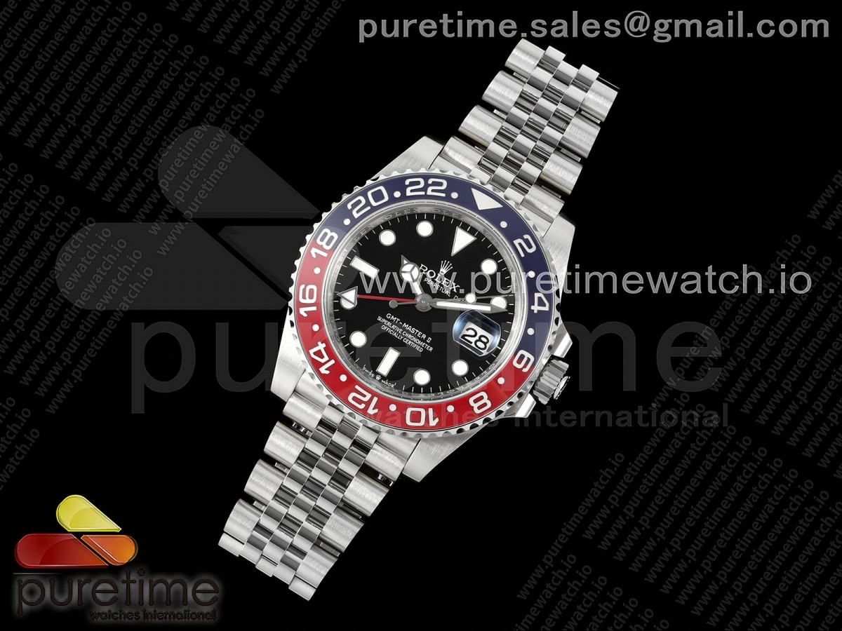 GMT Master II 126710 BLRO 904L THBF 1 1 Best Edition on Jubilee Bracelet SH3285 CHS