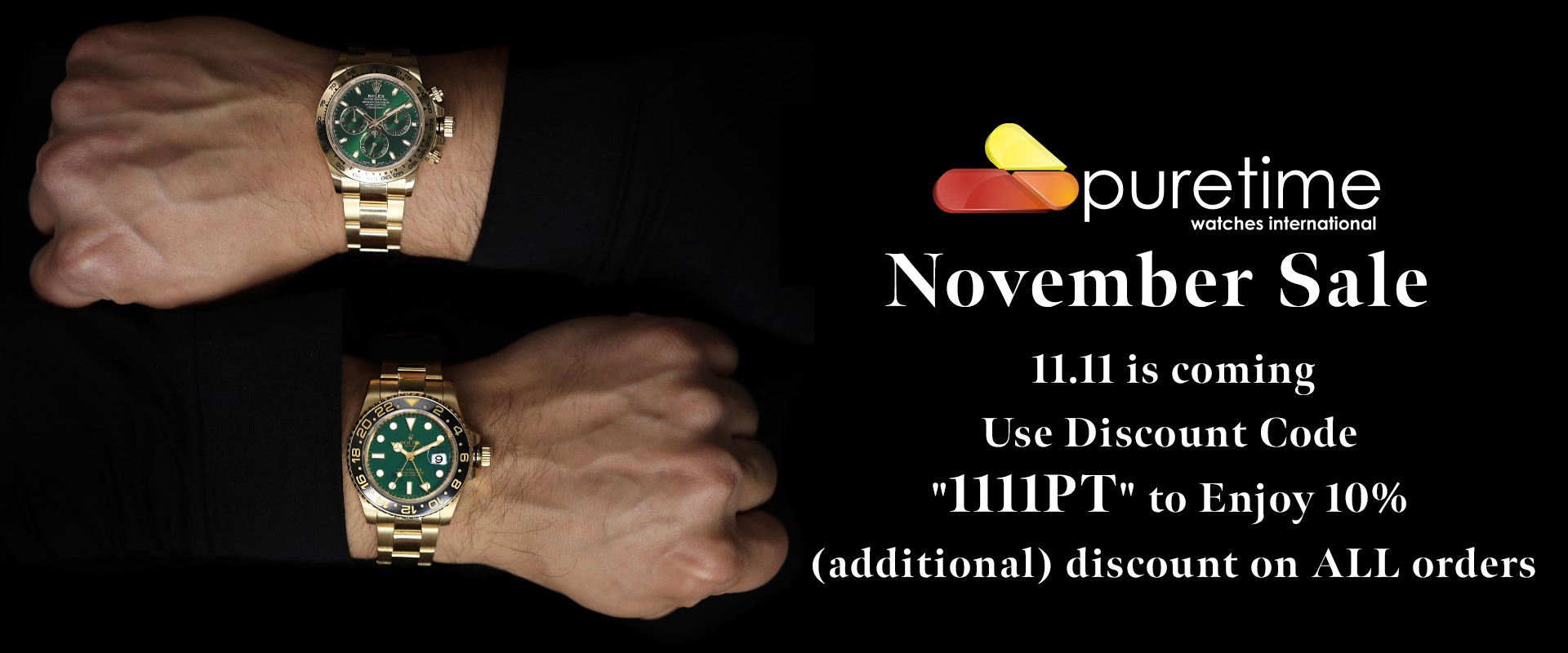 11.11 is coming!! November Sale: 10% Discount! 